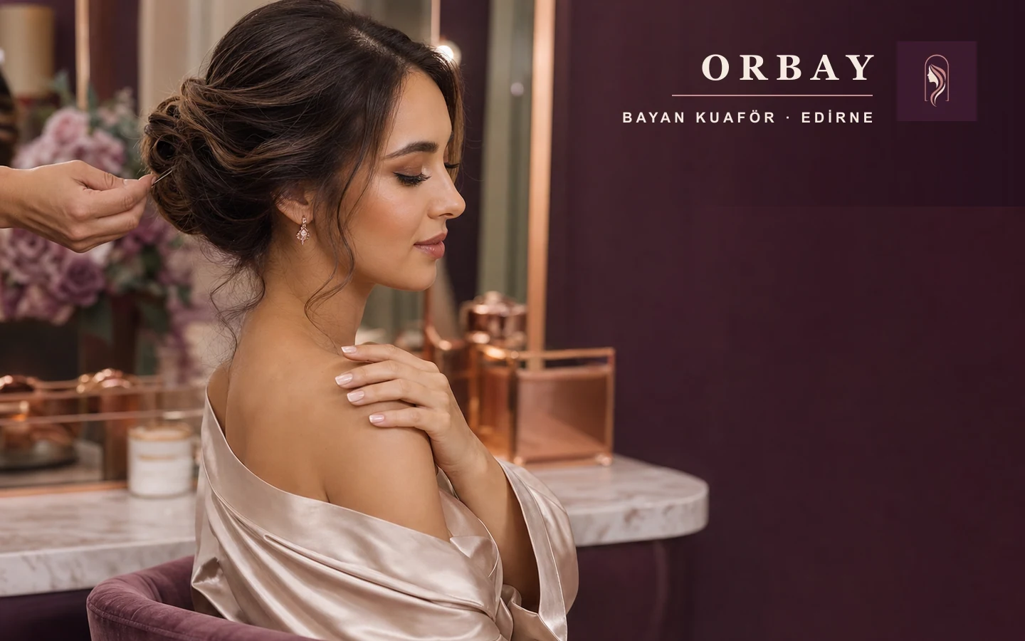 Orbay Bayan Kuaför özel gün saç ve makyaj hazırlığı